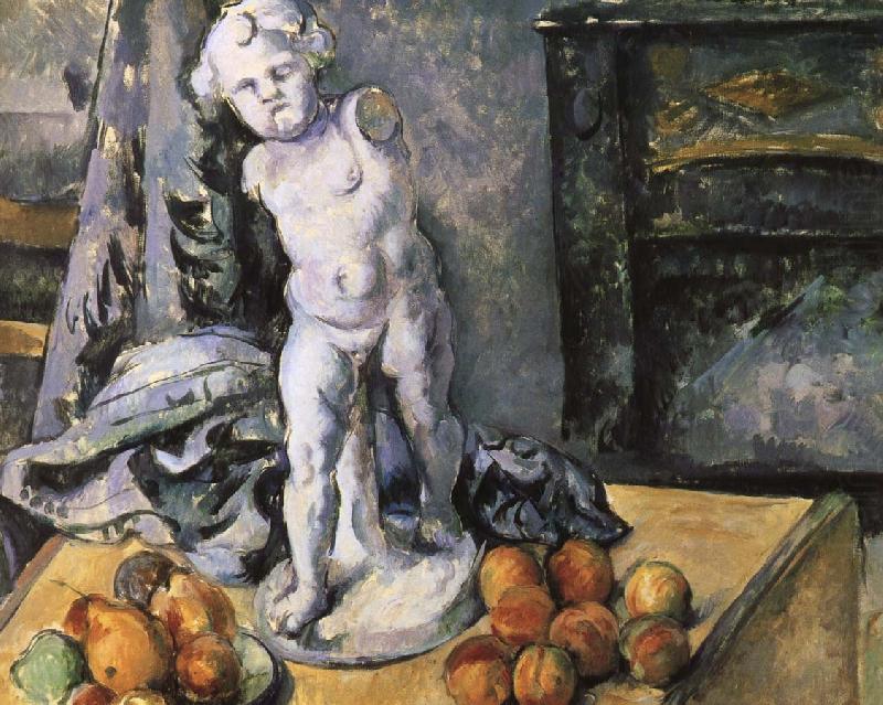 God of Love plaster figure likely still life, Paul Cezanne